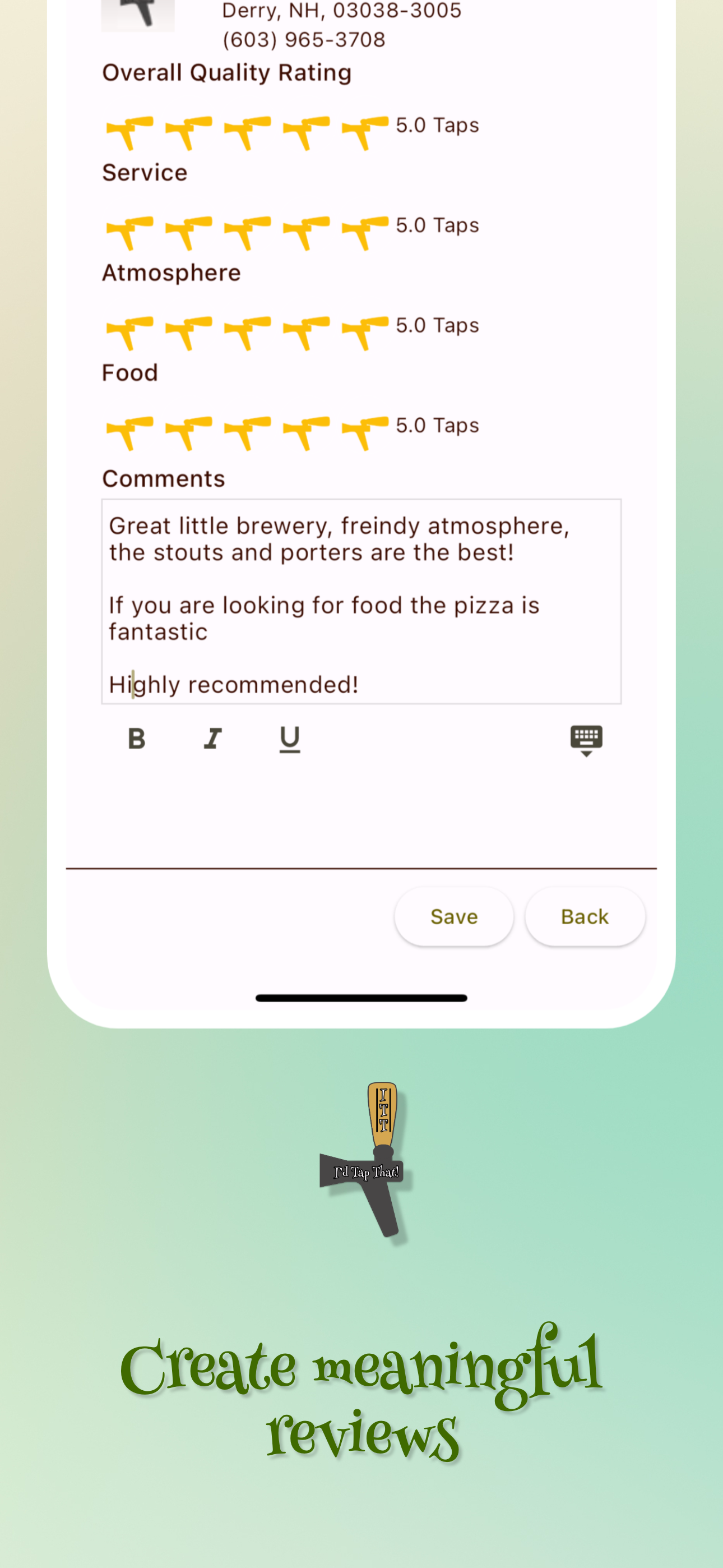App home screenshot