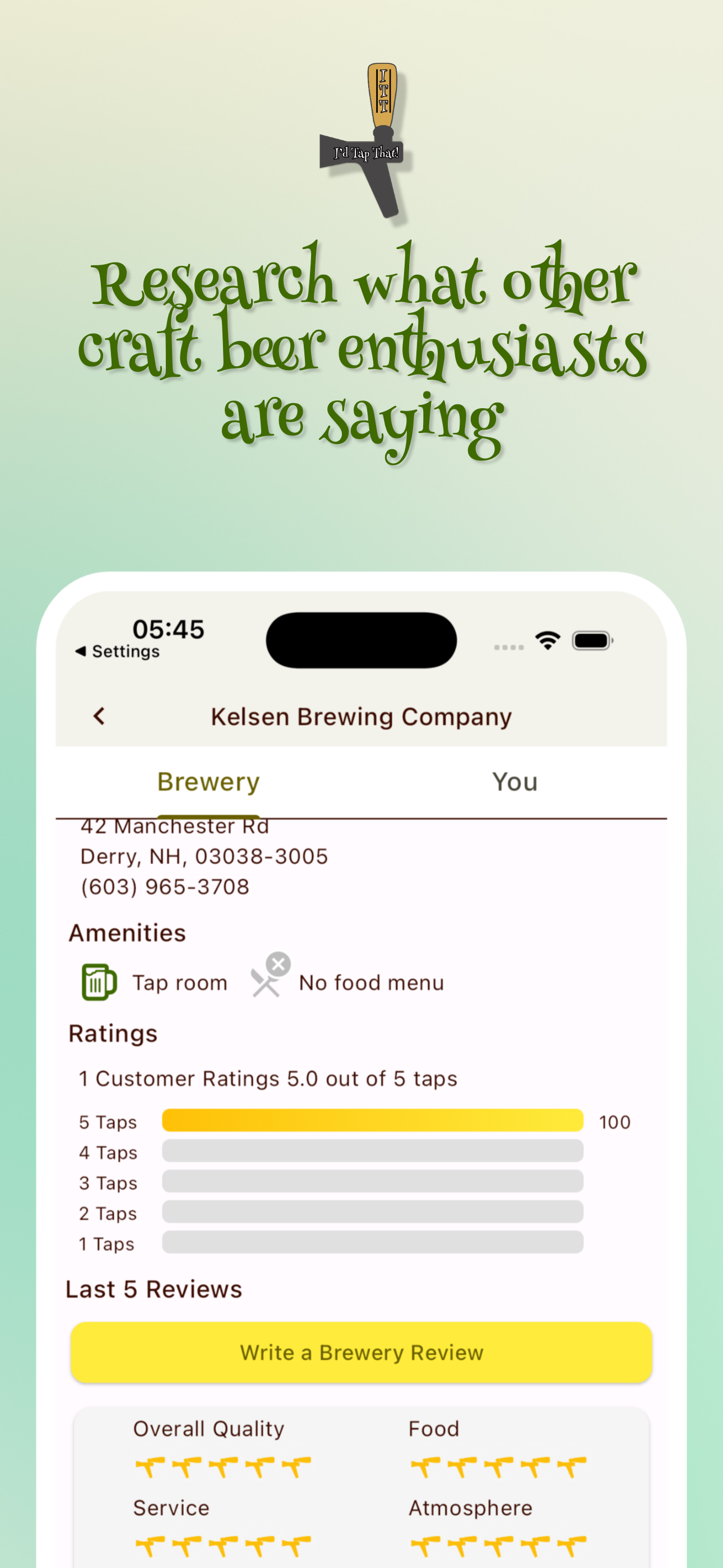 App home screenshot